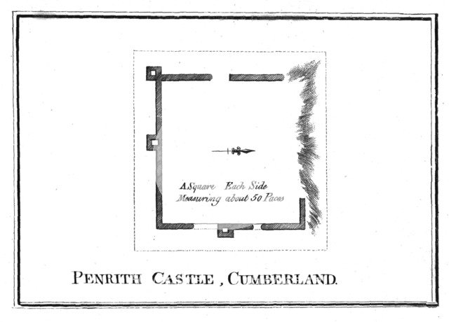 Plan of Penrith Castle, Cumberland, late 18th century. Artist: Unknown.