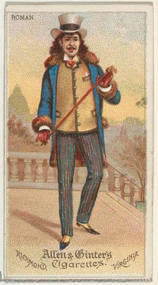 Roman, from World's Dudes series (N31) for Allen & Ginter Cigarettes, 1888. Creator: Allen & Ginter.