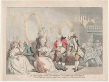 A Master of the Ceremonies Introducing a Partner, November 24, 1795., November 24, 1795. Creator: Thomas Rowlandson.