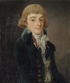 Portrait présumé de Louis-Antoine de Saint-Just (1767-1794), conventionnel, 1791. Creator: Francois Bonneville.