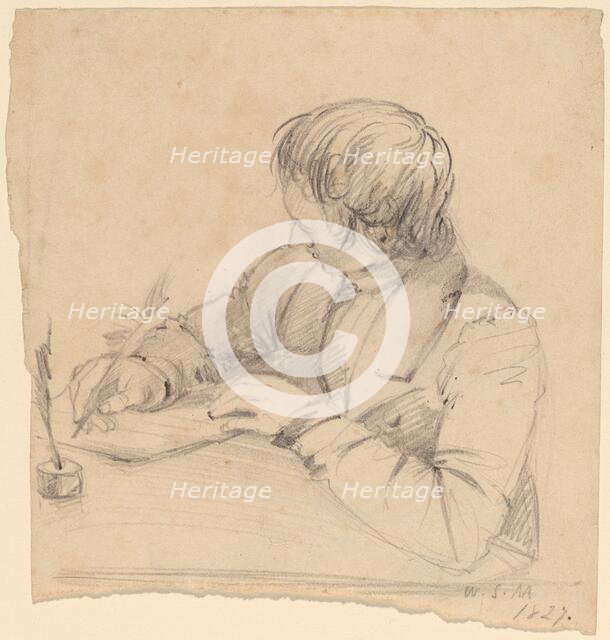 Shepard Alonzo Mount, Age Twenty-Three [recto], 1827. Creator: William Sidney Mount.