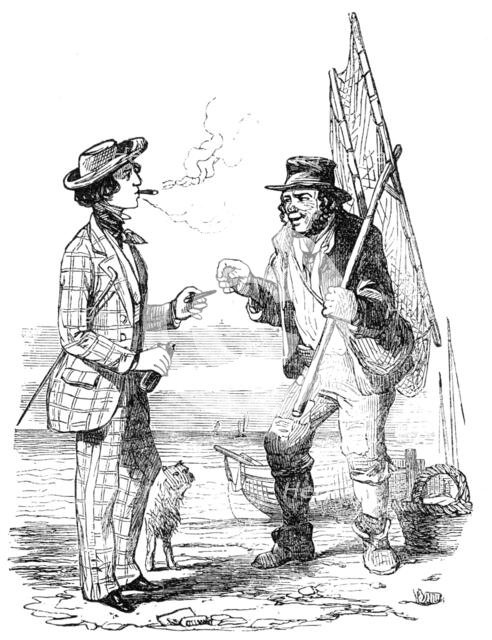 Illustration from "A Long-Vacation Vigil" by Cuthbert Bede, B.A., 1854. Creator: Unknown.