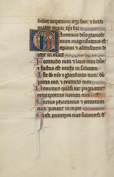 Initial C: Clerics Singing from a Book; Bute Psalter, text and illumination about 1285. Creator: Bute Master.