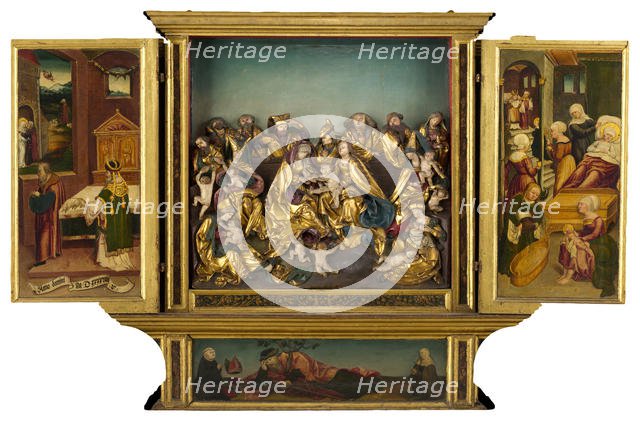 Altarpiece with scenes from the life of the Virgin, 1548. Creator: Unknown.