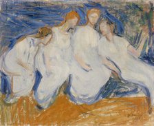 Four Women, 1908. Creator: Yrjö Aleksander Ollila.