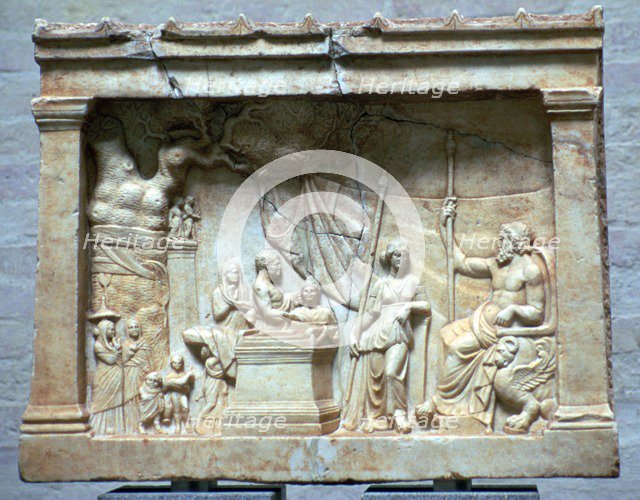 Hellenistic relief of a sacrifice. Artist: Unknown