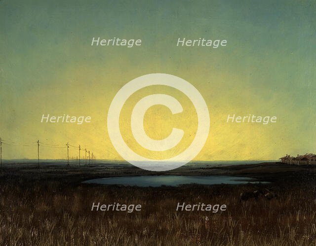 View of the Barabinsk Steppe Near Kainsk City, 1880-1897. Creator: Pavel Mikhailovich Kosharov.