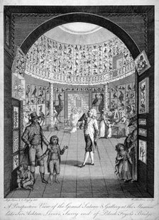 Interior view of the Leverian Museum, Albion Place, Southwark, London, c1795.                      Artist: William Skelton