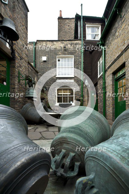 Letter stamps, Whitechapel Bell Foundry, 32-34 Whitechapel Road, Tower Hamlets, London, 2010 Artist: Derek Kendall.