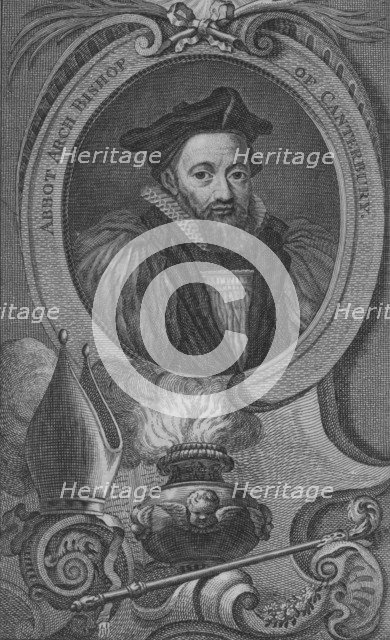 'Abbot Arch Bishop of Canterbury', 1743-52. Artist: Jacobus Houbraken.