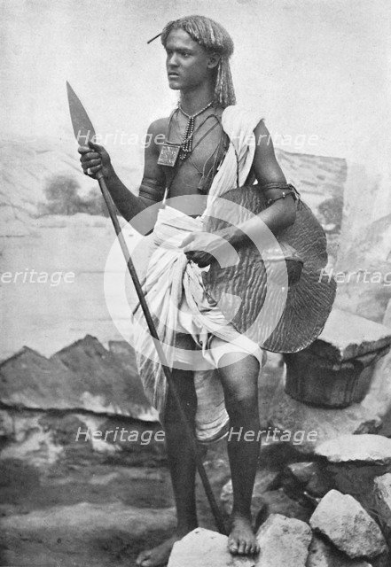 A Bishari Hamite, Nubian Desert, between the Nile and the Red Sea, 1912. Artist: JP Sebach.