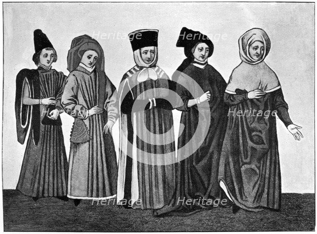 Costumes, 15th century, (1910). Artist: Unknown