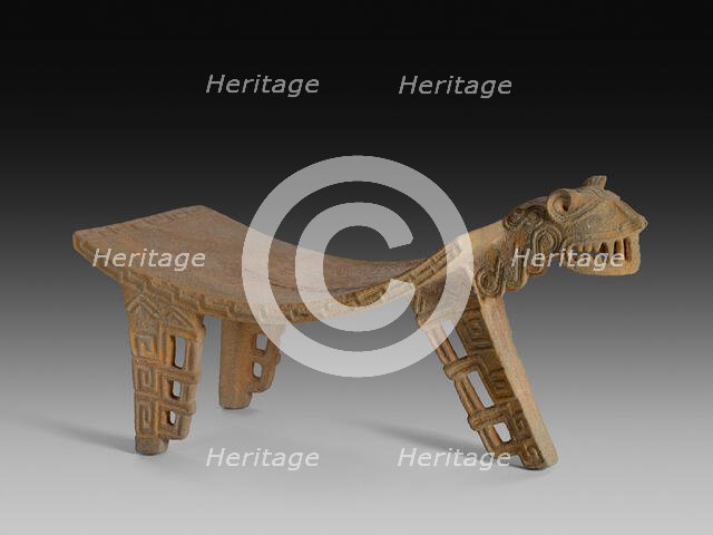 Ceremonial Grinding Table (Metate) in the Form of a Feline, A.D. 500/1000. Creator: Unknown.