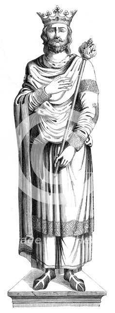 King Louis VII of France (1120-1180), 16th century (1849). Artist: Unknown