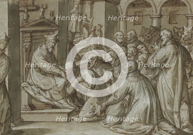 The Appointment Of The Blessed Alessandro Sauli As Superior General Of The Barnabites, 1610-1624. Creator: Giovanni Battista della Rovere.