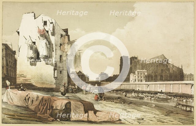 Notre Dame, Paris, 1839. Creator: Thomas Shotter Boys.