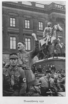 Adolf Hitler, Brunswick, Germany, 1931. Artist: Unknown