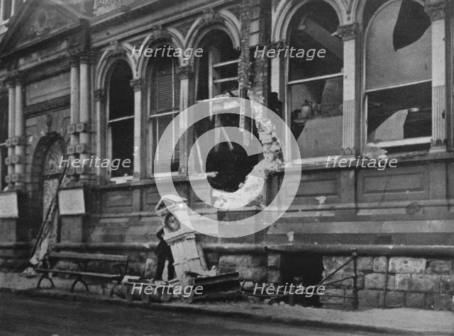 'The naval raid on the East Coast', 1914.  Artist: Unknown.