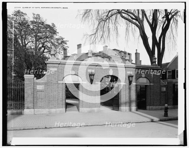 Class of '57 Gate, Harvard University, Mass., between 1900 and 1906. Creator: Unknown.