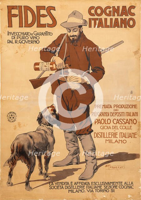 Fides - Cognac Italiano, c1905. Creator: Vaccari, Alfredo (1877-1933).