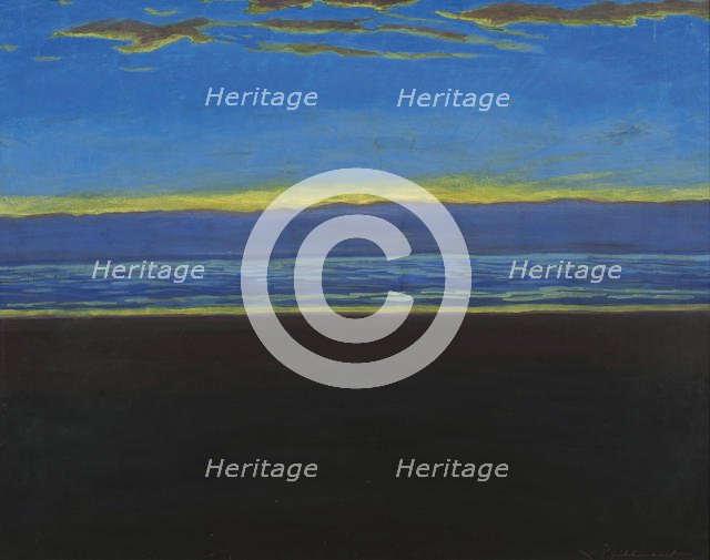 Marine, plage sombre (Seascape, dark beach), 1923.