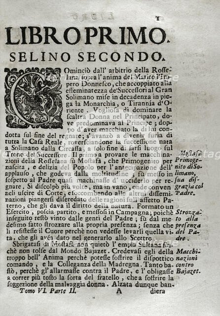 "Mappamondo Istorico", Volume VI, Part II: Life of the Ottoman Emperors, 1722.  Creator: Antonio Foresti.