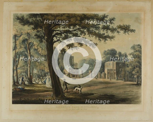Richmond Park Entrance, 1819. Creator: Thomas Sutherland.