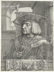 Emperor Maximilian I, 1520. Creator: Lucas van Leyden (Dutch, 1494-1533).