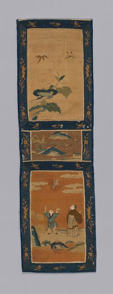 Panel (For a Screen), China, Qing dynasty (1644-1911), 1875/1900. Creator: Unknown.