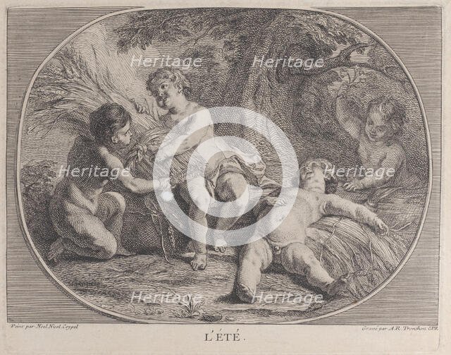 Summer (L'Été), 1740-60. Creator: Antoine R. Tronchon.
