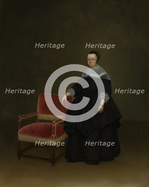 Margaretha van Haexbergen (1614-1676), ca. 1666-67. Creator: Gerard Terborch II.