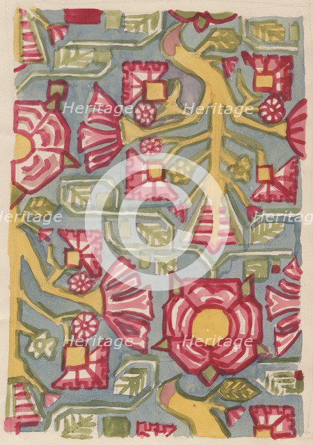 Floral design, c1950. Creator: Shirley Markham.