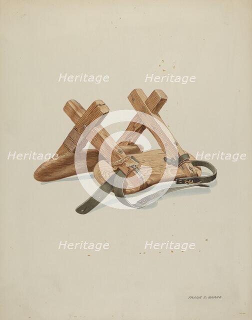 Saddle, c. 1937. Creator: Frank C. Barks.