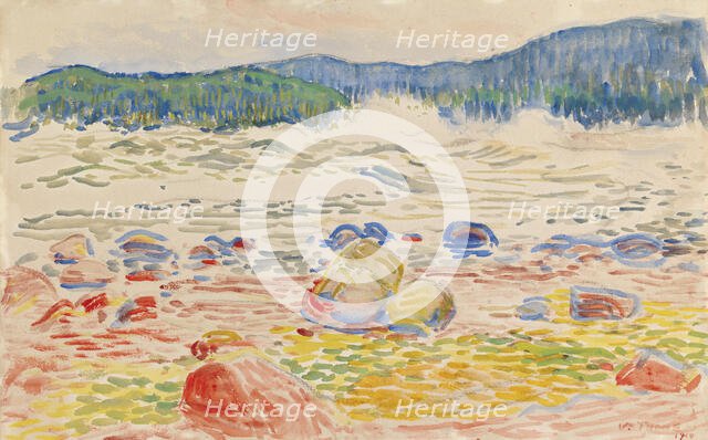 Storm at Sea, 1910. Creator: Verner Thome.