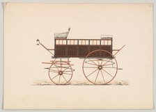 Design for Drag or Break (unnumbered), ca. 1860. Creator: Brewster & Co.