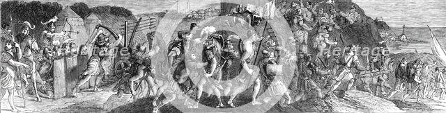 The Beaucousin Collection at the National Gallery - "The Capture of Carthagena"..., 1860. Creator: Unknown.