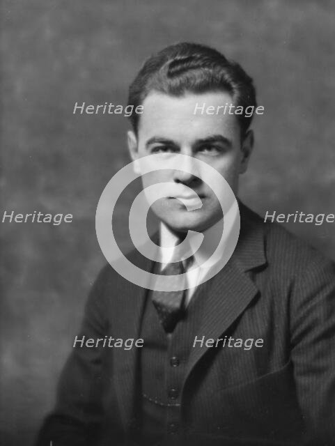 Mr. H.C. Strotz, portrait photograph, 1918 Feb. 7. Creator: Arnold Genthe.