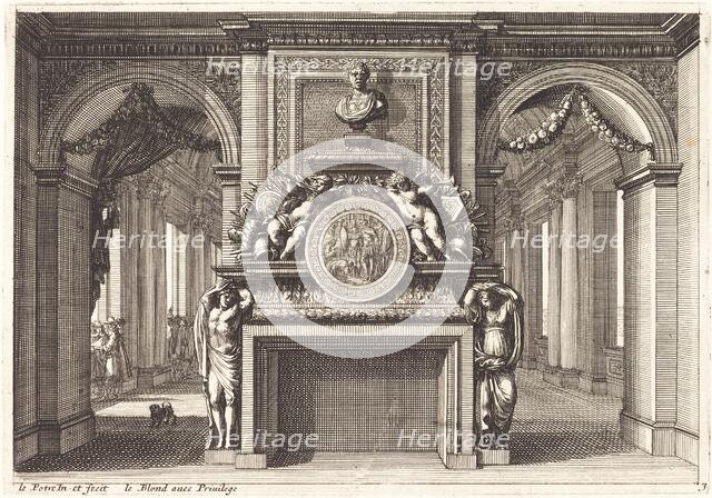 Fireplaces and Other Interior Decorations. Creator: Jean Lepautre.