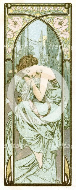 'Repose of Night', 1899. Artist: Alphonse Mucha