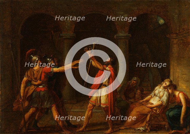 The Oath of the Horatii (Study), 1784. Artist: David, Jacques Louis (1748-1825)