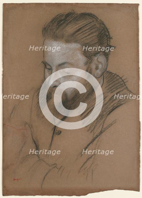 Diego Martelli, 1879. Creator: Edgar Degas (French, 1834-1917).