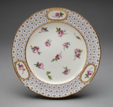 Plate, Sèvres, 1787. Creators: Sèvres Porcelain Manufactory, Bouillat.
