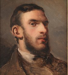 Self-Portrait, 1857-1858. Creator: Camille Pissarro.