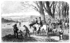 Coursing meeting at Hampton Park, 1860. Creator: Frederick John Skill.