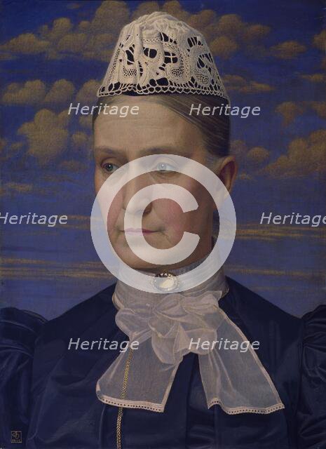 Portrait Of The Artist's Mother, 1902. Creator: Joseph Edward Southall.