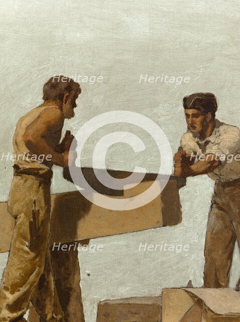 The frame: Sketch for the school in rue Chateau-Landon, 10th arrondissement of Paris, 1881. Creator: Jules Didier.