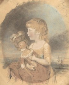 Child Holding a Doll, 1780. Creator: John Downman.