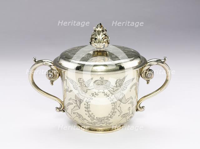 Covered Cup, 1686. Creator: Unknown.