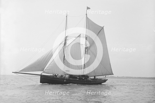The schooner 'Prima Donna', 1914. Creator: Kirk & Sons of Cowes.