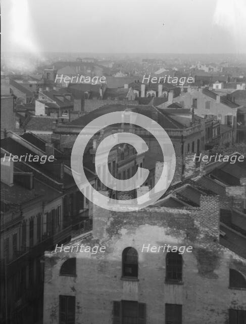 Royal Street roofs and gable ends, New Orleans, between 1920 and 1926. Creator: Arnold Genthe.